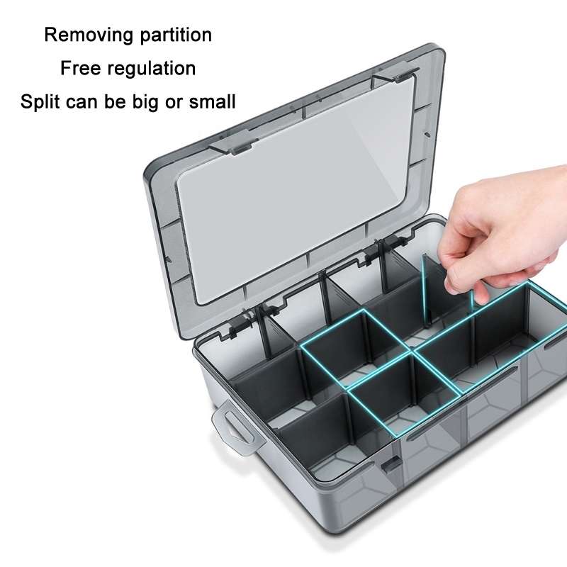 Multi-Compartment Sorted Electronic Parts Organiser, Specifications: 12 Grid
