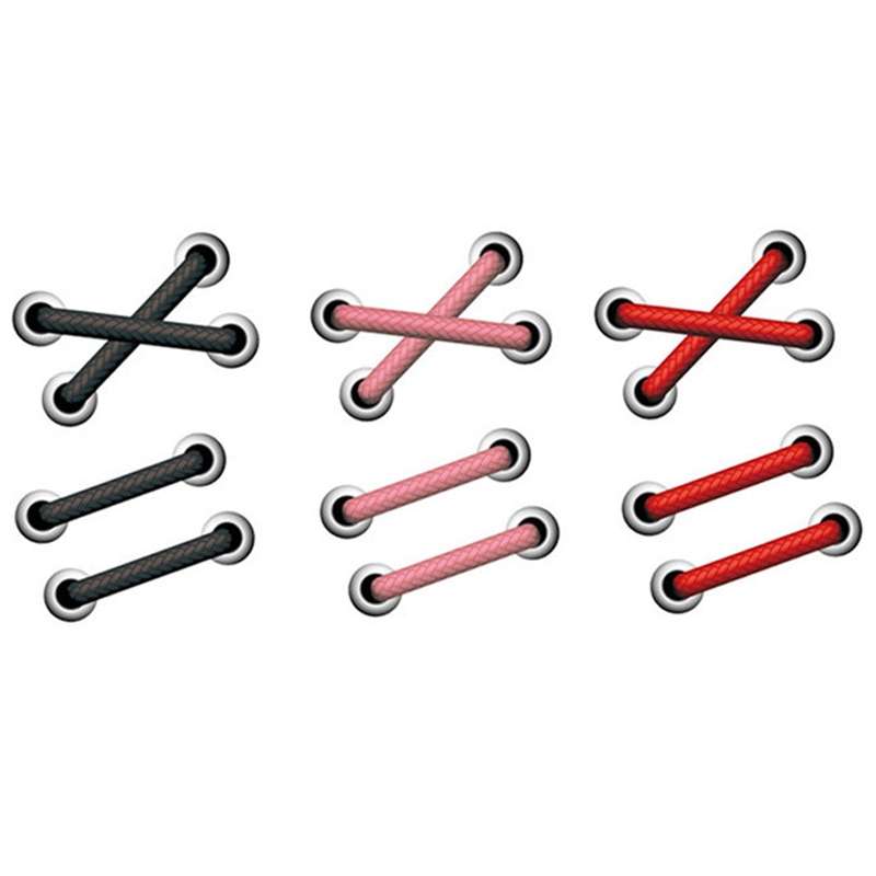 10pcs Shoelace Car Sticker Body Cover Up Scratch Patch Sticker(Red Horizontal)