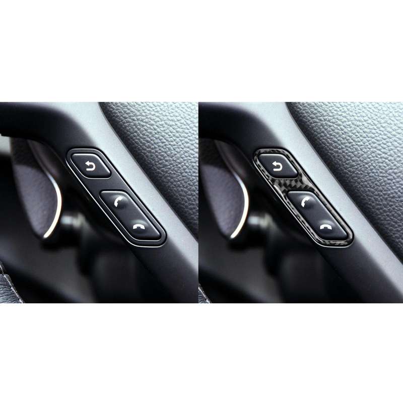For Infiniti G35/G37/G25/Q60 2pcs /Set Steering Wheel Answer Button Sticker(Black)