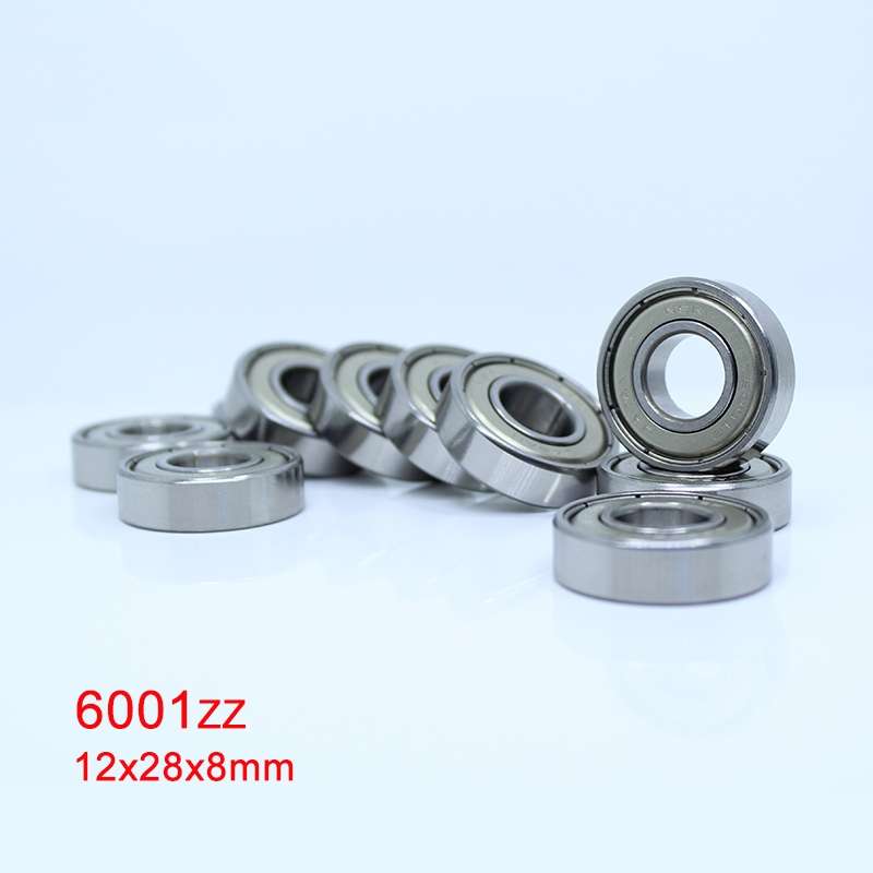 6001zz 20pcs Miniature Bearings Silent Deep Groove Ball Bearings