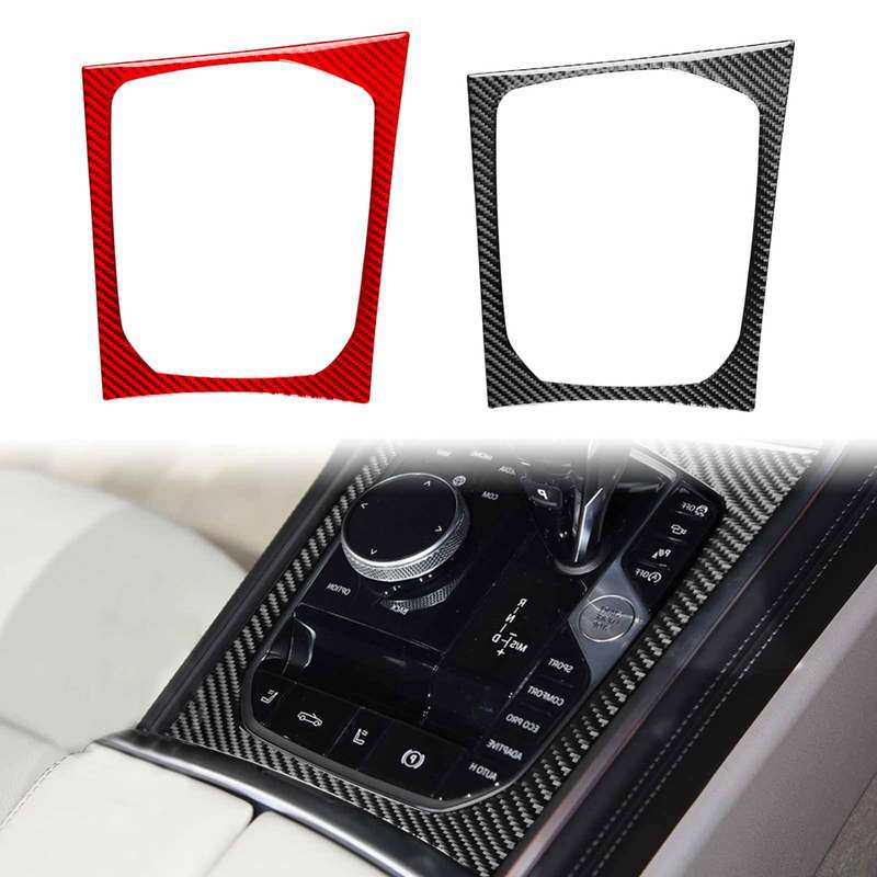 For 2019-2024 BMW 8 Series G14 Right-Hand Drive Central Control Shift Panel Frame Sticker(Red)