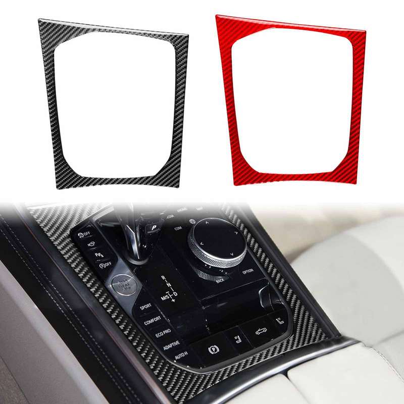 For 2019-2024 BMW 8 Series G14 Left-Hand Drive Central Control Shift Panel Frame Sticker(Black)
