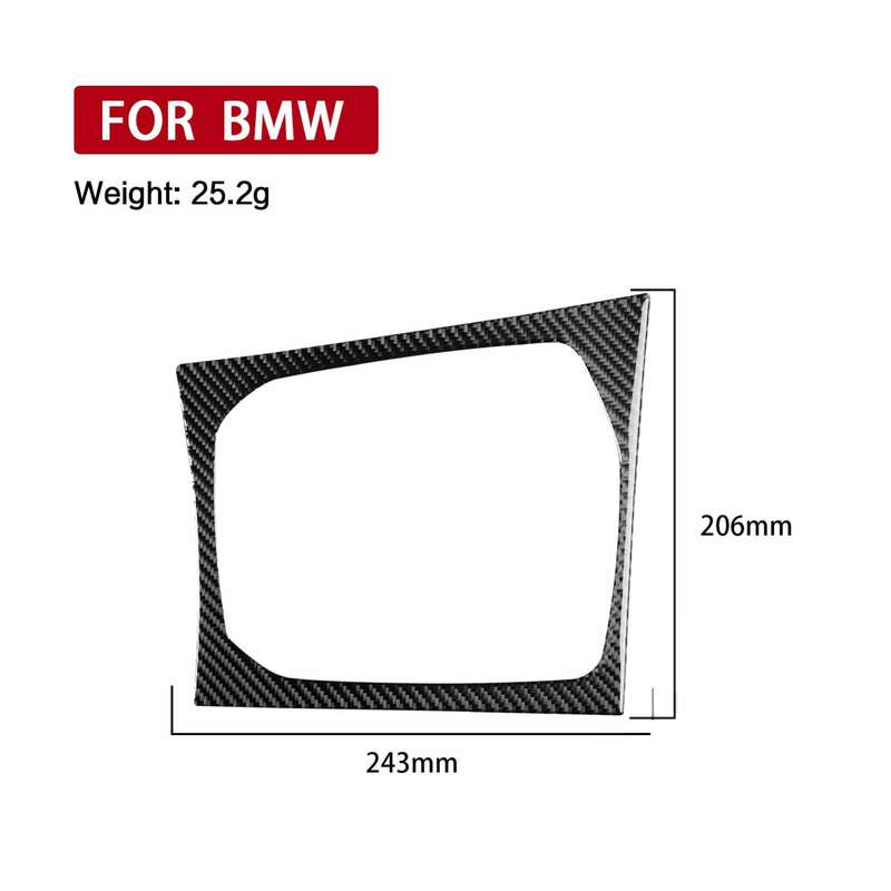For 2019-2024 BMW 8 Series G14 Left-Hand Drive Central Control Shift Panel Frame Sticker(Black)