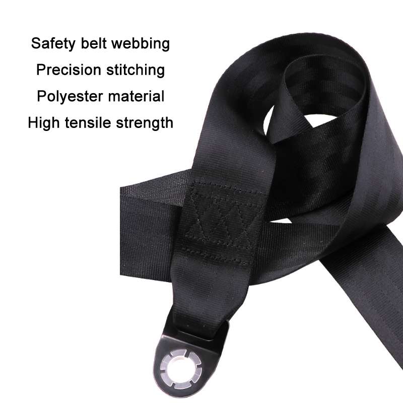 Universal 3-point Car Retrofit Seat Belt With Emergency Locking(Iron Buckle)