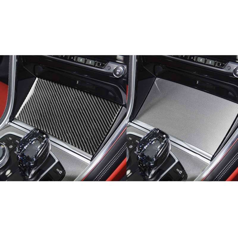 For 2019-2024 BMW 8 Series G14 Left-hand Drive Central Control Storage Box Sliding Panel Sticker(Red