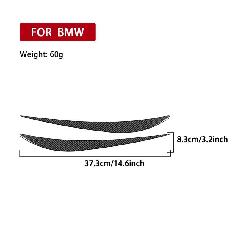 For 2019-2024 BMW 8 Series G14 2pcs /Set Universal Headlight Eyebrow Sticker(Red)