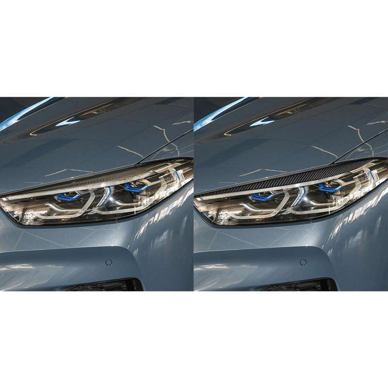 For 2019-2024 BMW 8 Series G14 2pcs /Set Universal Headlight Eyebrow Sticker(Red)