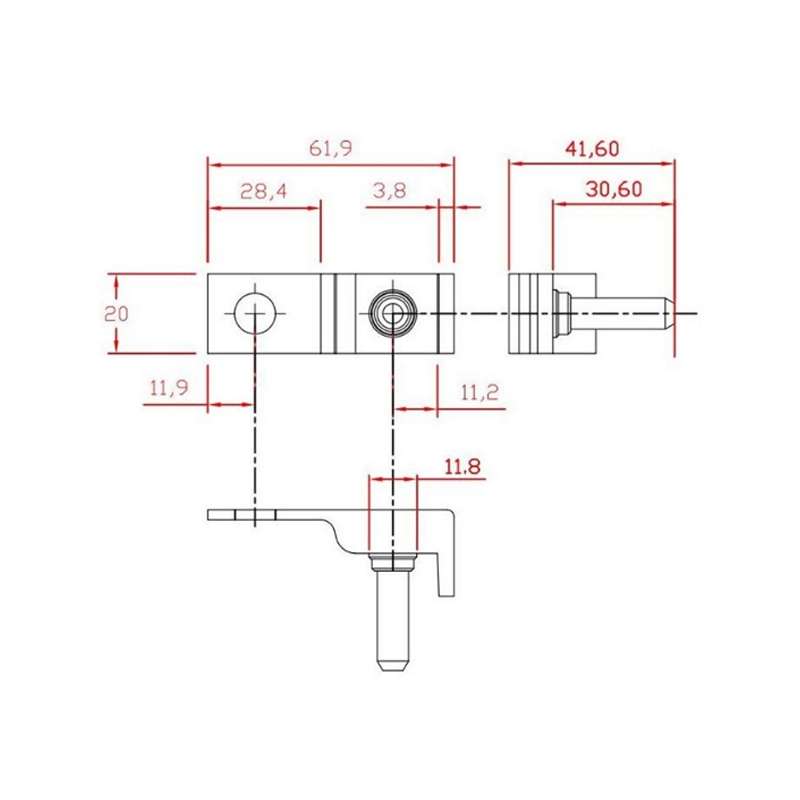 New Energy Electric Vehicle Battery Column MRBF Fuse(Square)