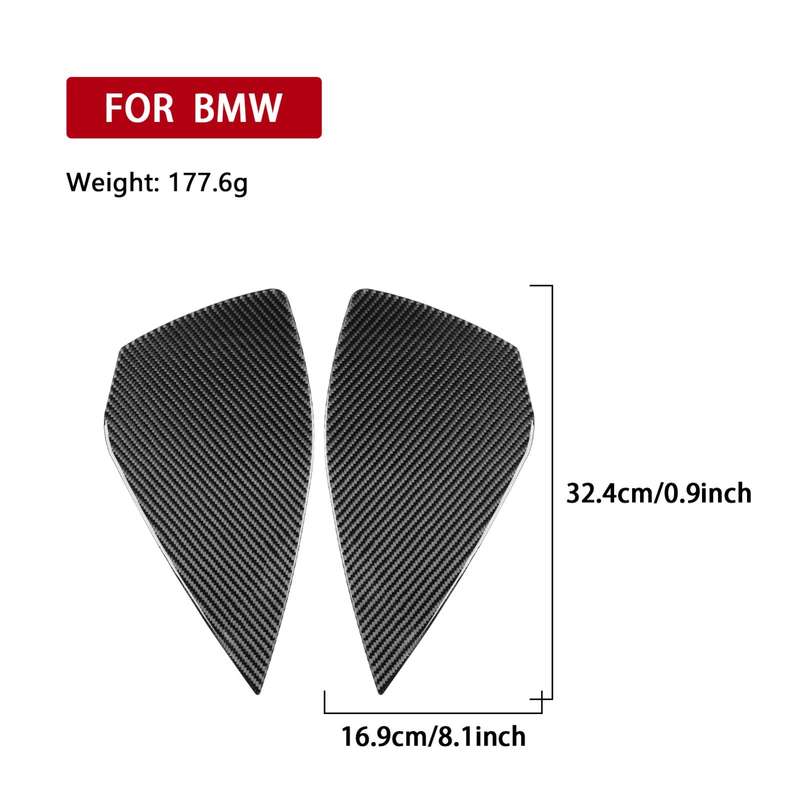 For 2019-2024 BMW 8 Series G14 2pcs Door Buffer 2 Door Stickers(Black)