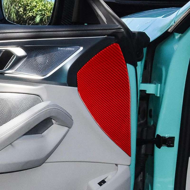 For 2019-2024 BMW 8 Series G14 2pcs Door Buffer 2 Door Stickers(Black)