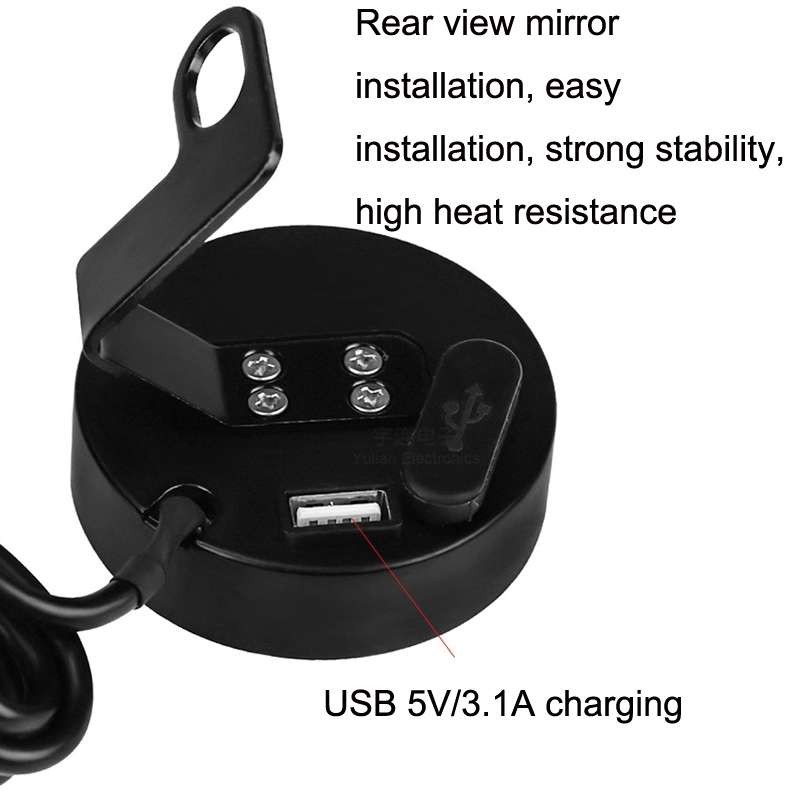 Morfayer YL-M05 5 In 1 Water Temperature Model 9-24V LED Night Vision Motorcycle Modification Instru