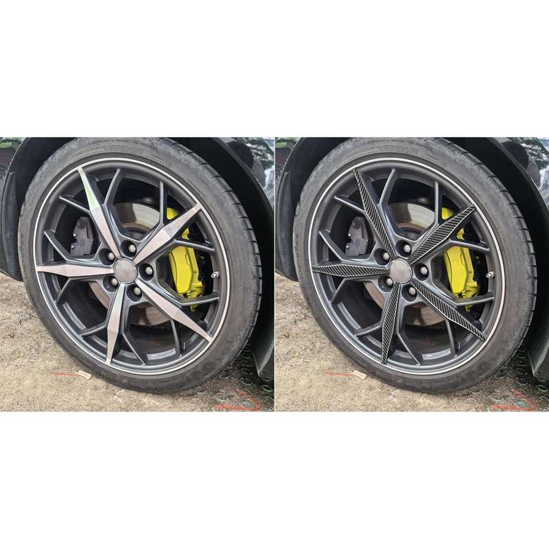 For Chevrolet Corvette C8 20pcs /Set Wheel Trim Stickers(Black)