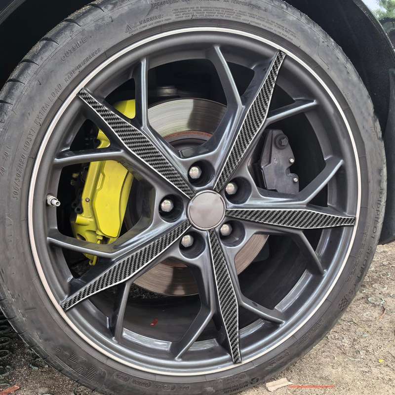 For Chevrolet Corvette C8 20pcs /Set Wheel Trim Stickers(Black)