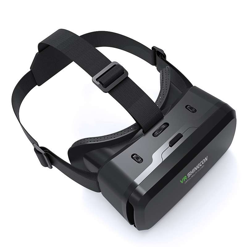 VR SHINECON G06A+B03 Handle Mobile Phone VR Glasses 3D Virtual Reality Head Wearing Gaming Digital G