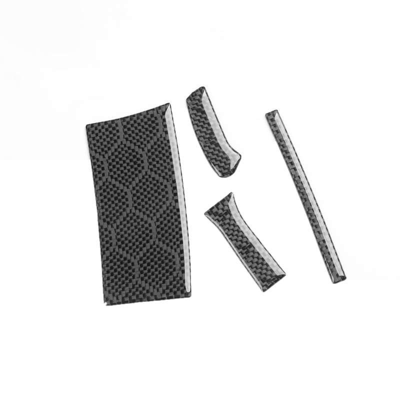For Infiniti G37/G25/Q60 4pcs /Set Right-Hand Drive Steering Wheel Button Left Cover Sticker(Black)