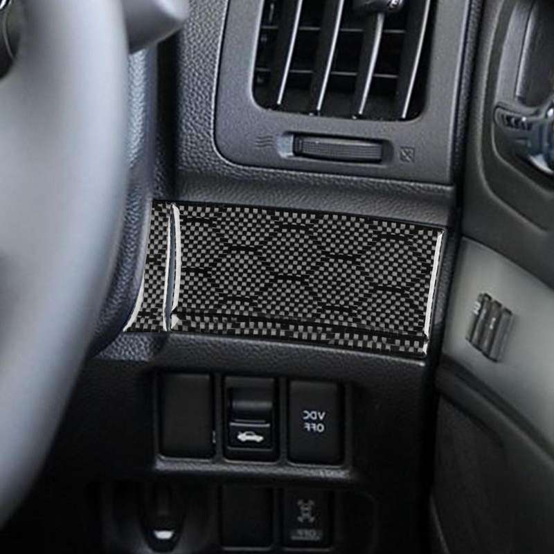 For Infiniti G37/G25/Q60 4pcs /Set Right-Hand Drive Steering Wheel Button Left Cover Sticker(Black)