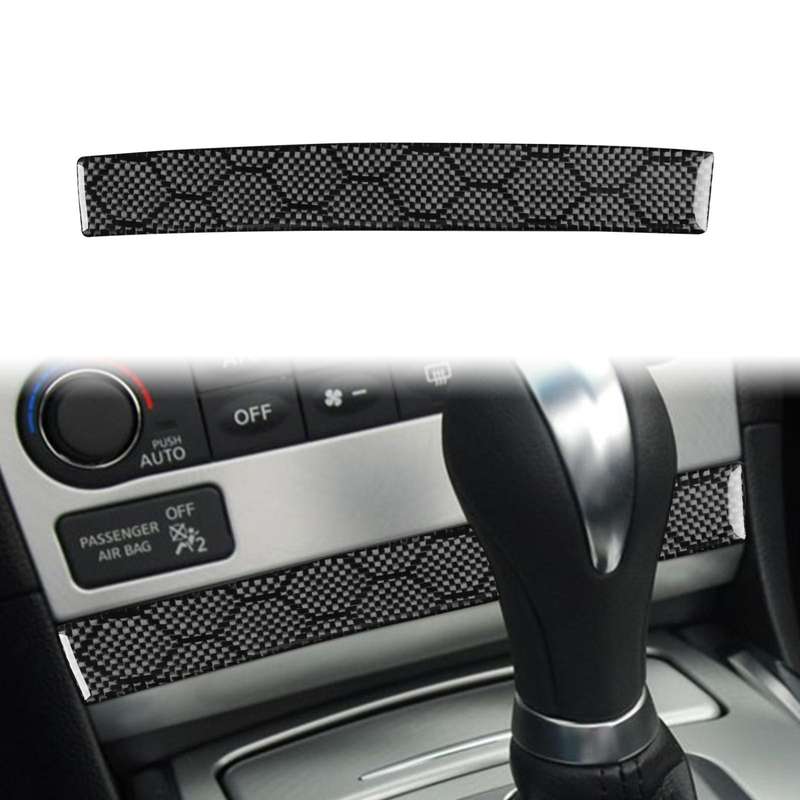 For Infiniti G37/G25/Q60 CD Panel Lower Decorative Strip Sticker(Black)