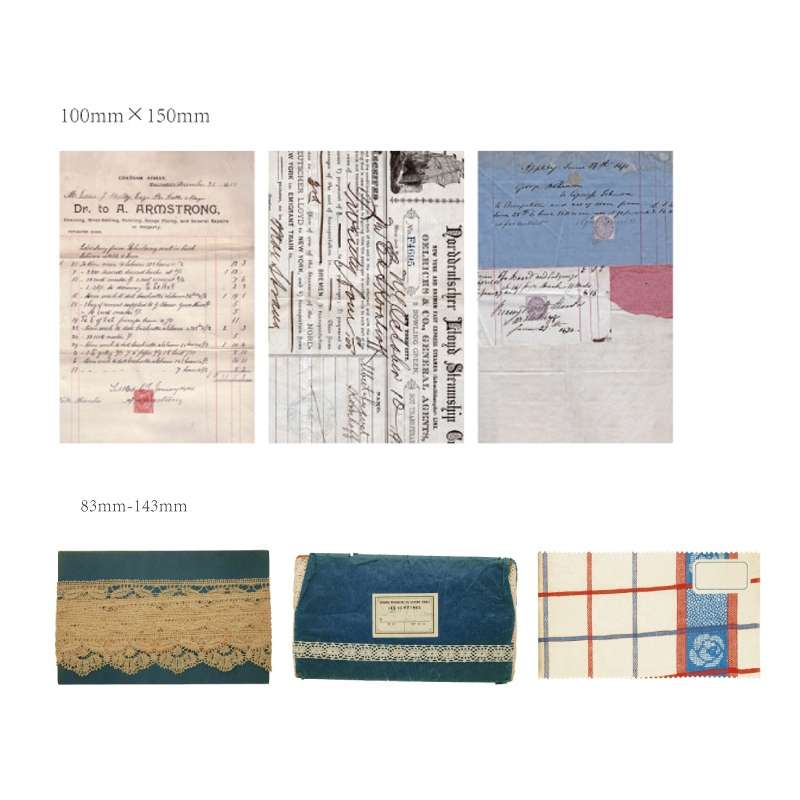 2sets 30 In 1 Vintage Collection Room Series Handbook Stickers Notes Packet(Mountains and Raw Moon N