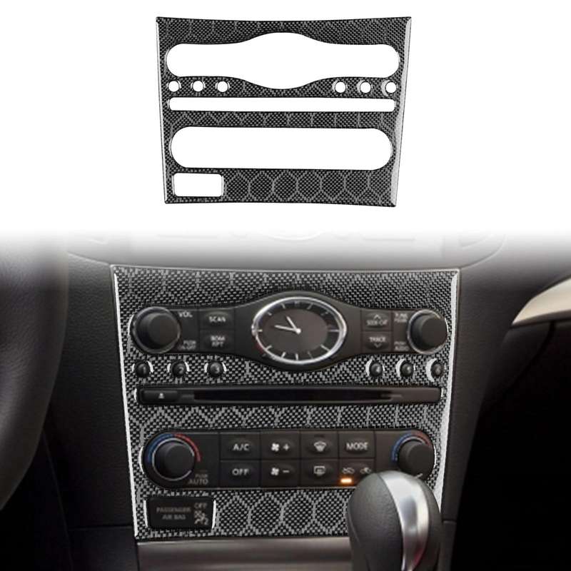 For Infiniti G35/G37/G25/Q60 Console CD AC Switch Panel B Model Sticker(Black)