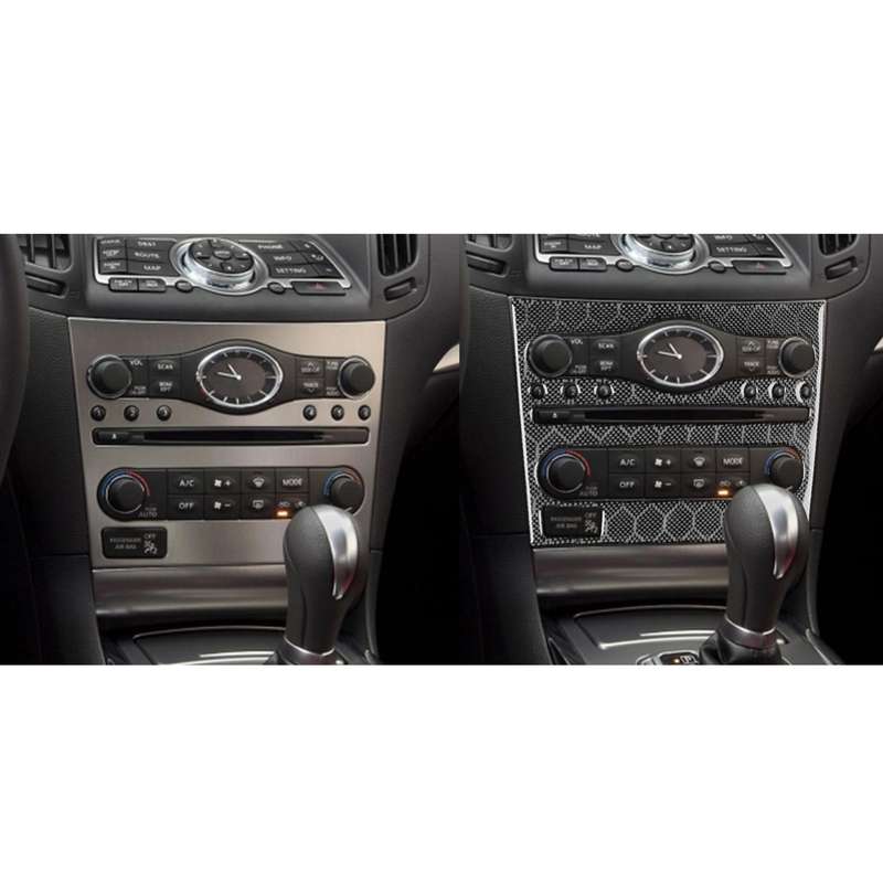 For Infiniti G35/G37/G25/Q60 Console CD AC Switch Panel B Model Sticker(Black)