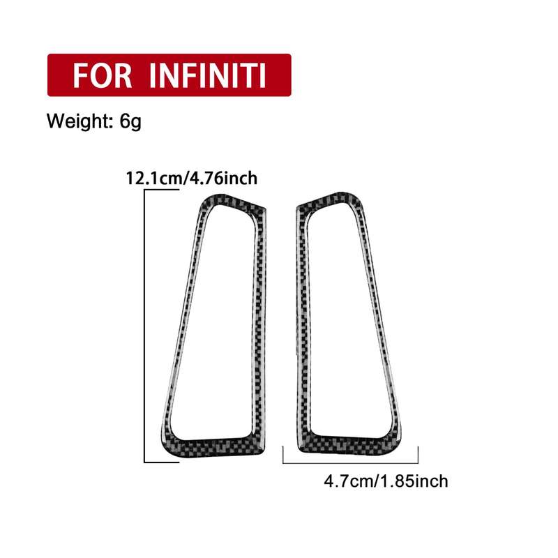 For Infiniti G35/G37/G25/Q60 2pcs /Set Universal Defogger Air Outlet Sticker For Left And Right Driv
