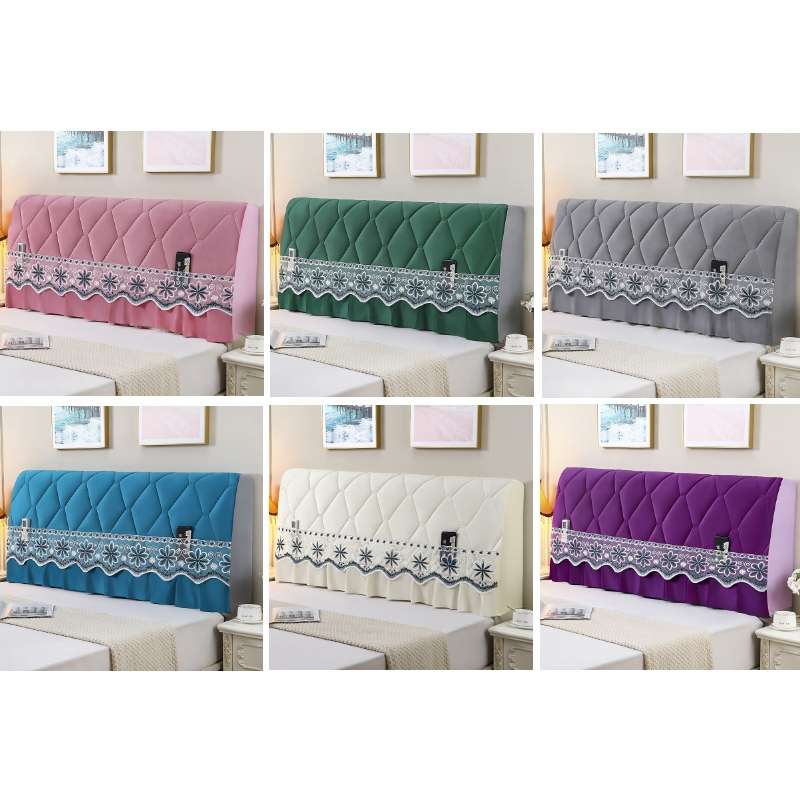 Bedside All-Inclusive Anti-Collision Quilted Thick Fabric Protective Cover, Size: 60x180cm(Dutch Vel