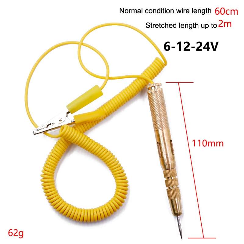 2pcs 6-24V Car Circuit Test Pen LED Multi-function Test Through Line Detection Test Light Test Pen,