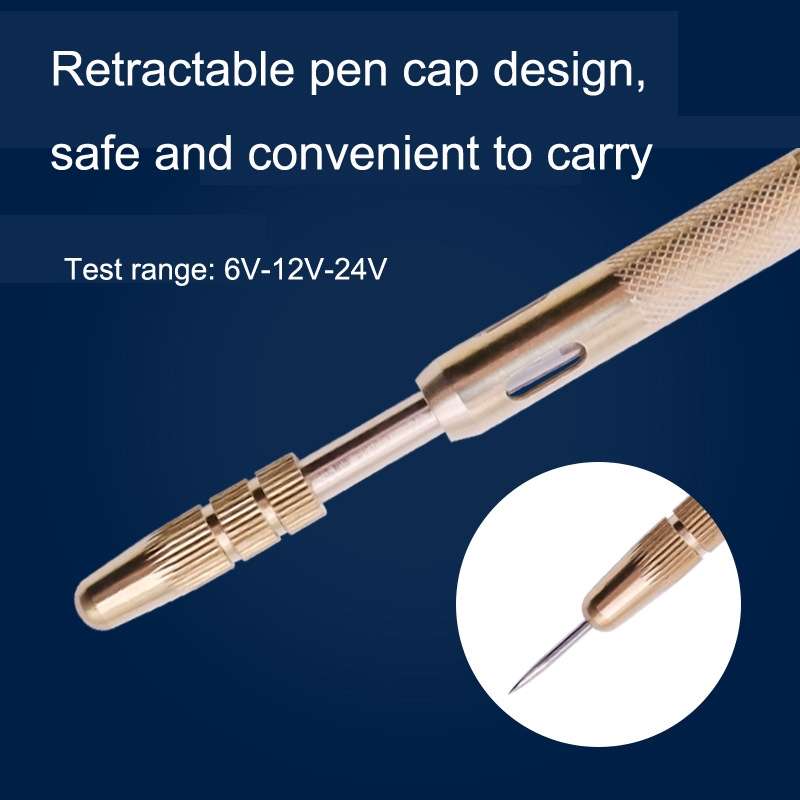 2pcs 6-24V Car Circuit Test Pen LED Multi-function Test Through Line Detection Test Light Test Pen,