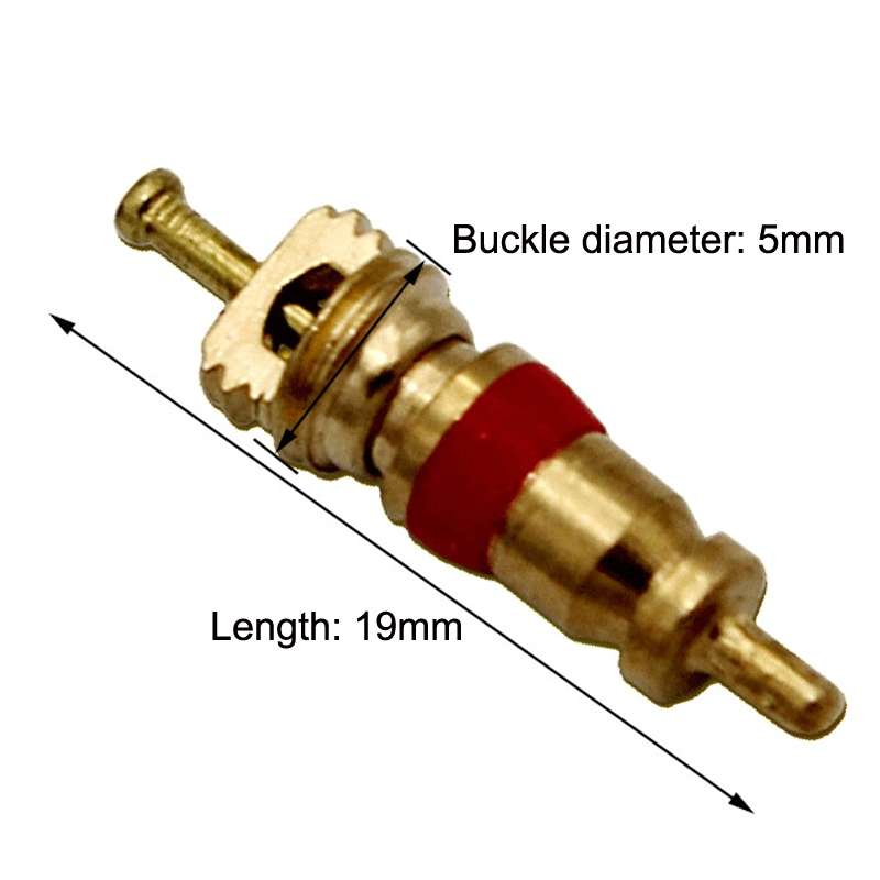 10pcs /Set Valve Core Gas Needle Car Tires Universal Vacuum Tire Exhaust Valve(Pure Copper)