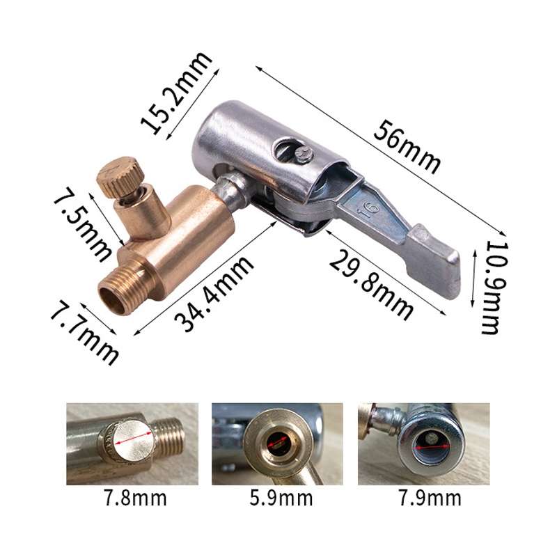 2pcs Vehicle Inflatable Pump Tube Joint Tire Mouth Gas Mouth Tube Fast Connector Inflatable Pump Can