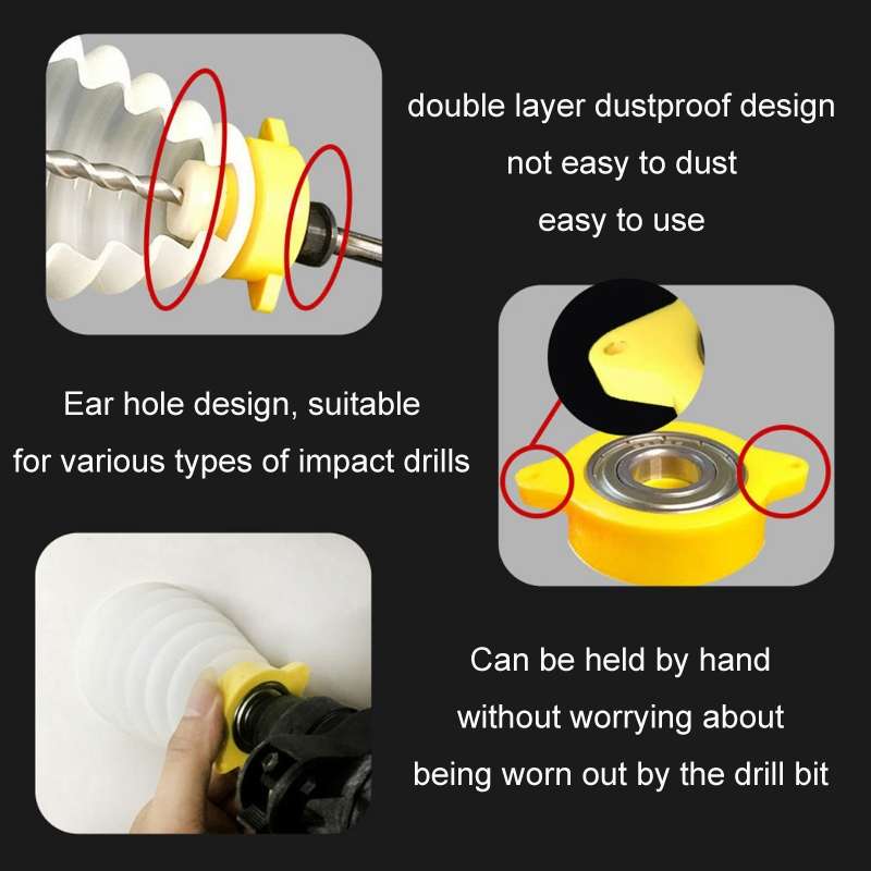 Household Improvement Impact Electric Drill Dust Cover(160mm)