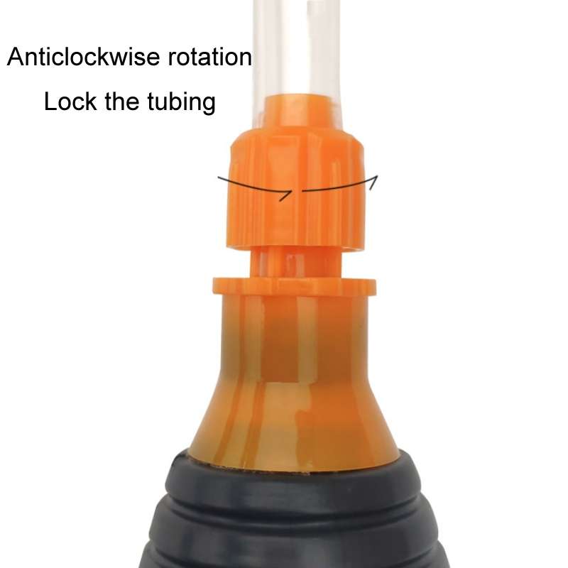 2pcs Manual Gasoline Oil Sucker Water Deflector, Specification: 1m+Flow Valve