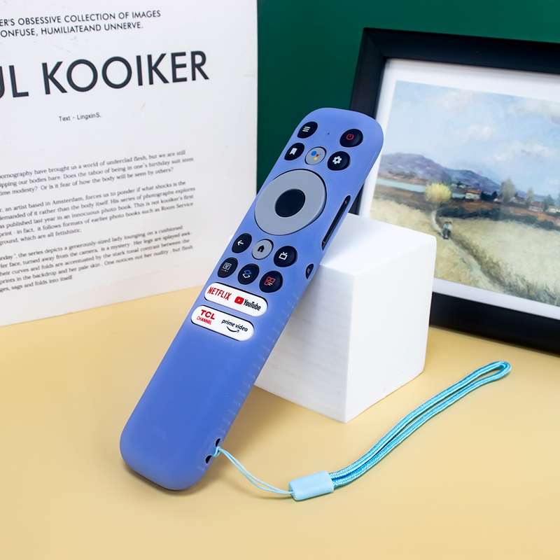For TCL RC902N FMR1 Y47 TV Remote Control Anti-Drop Silicone Case(Blue)