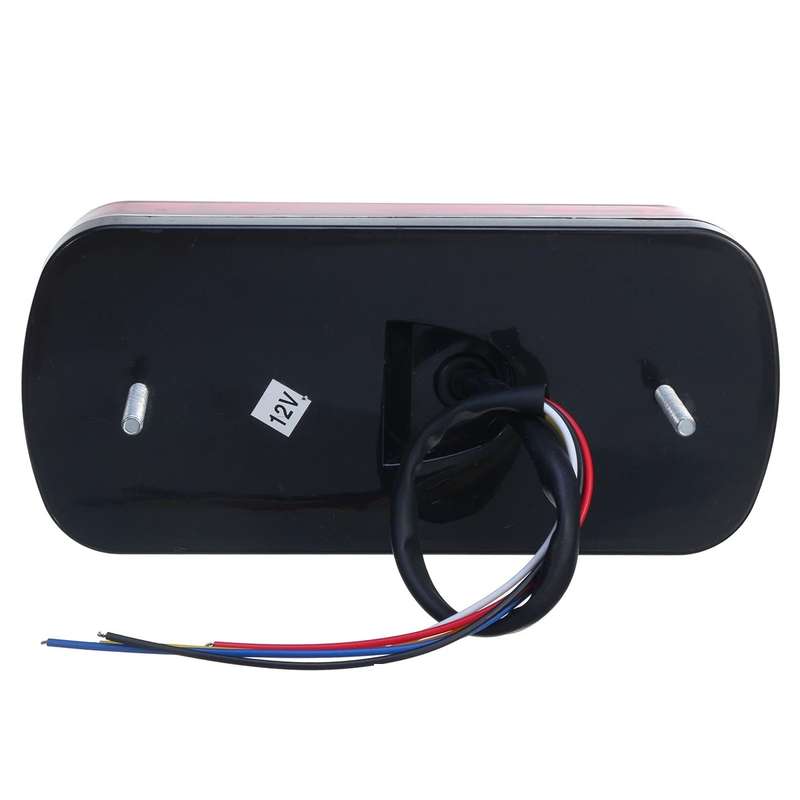 MK-231 12V Trailer Truck Car Straw Hat Lamp Beads Taillights(Red)