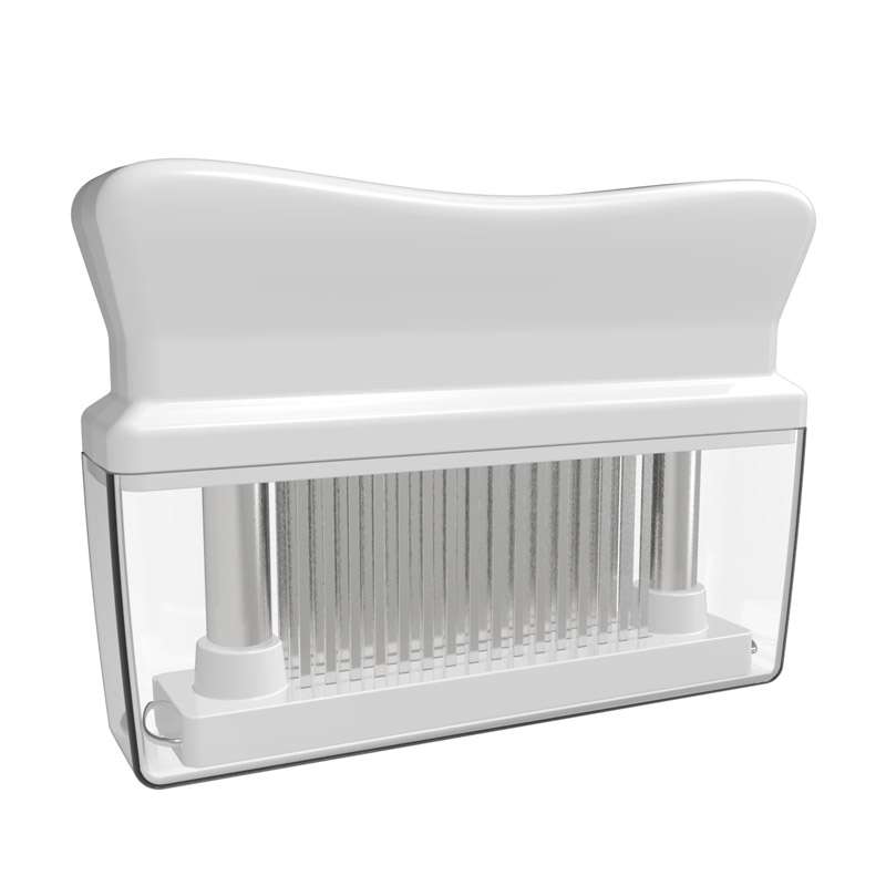 10B48 Tenderizer Pin Meat Looser 48 Pin Stainless Steel Meat Hammer(White)