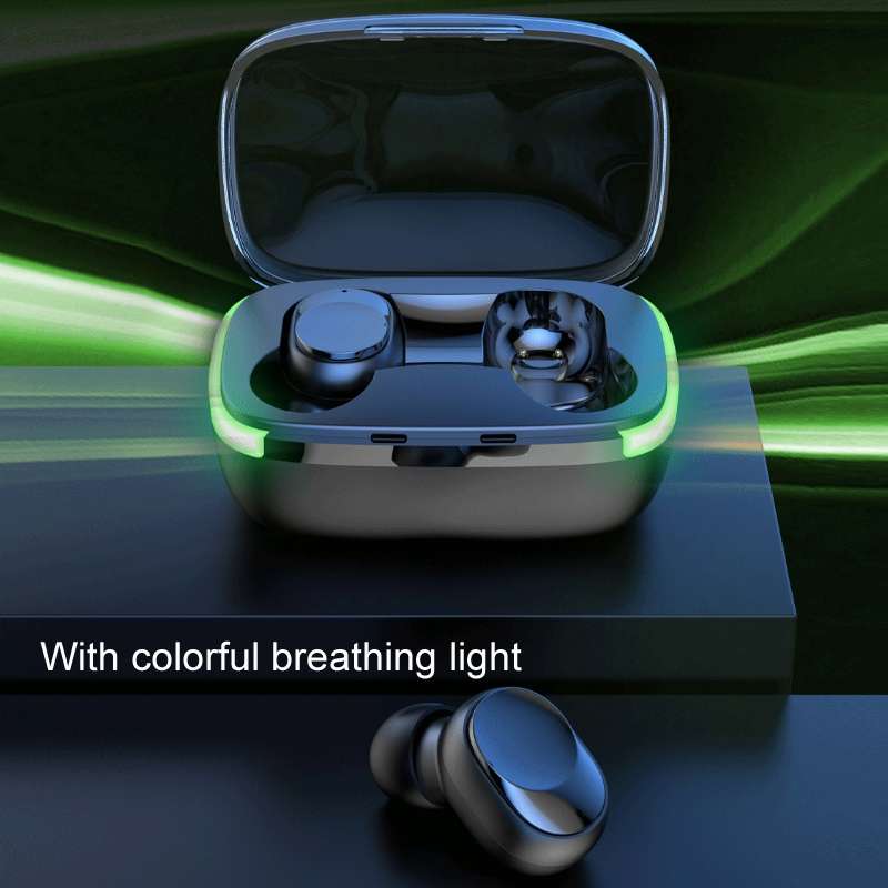 Y60 TWS5.1 Sports Gaming In-Ear Wireless Bluetooth Headphones with Breathing Light