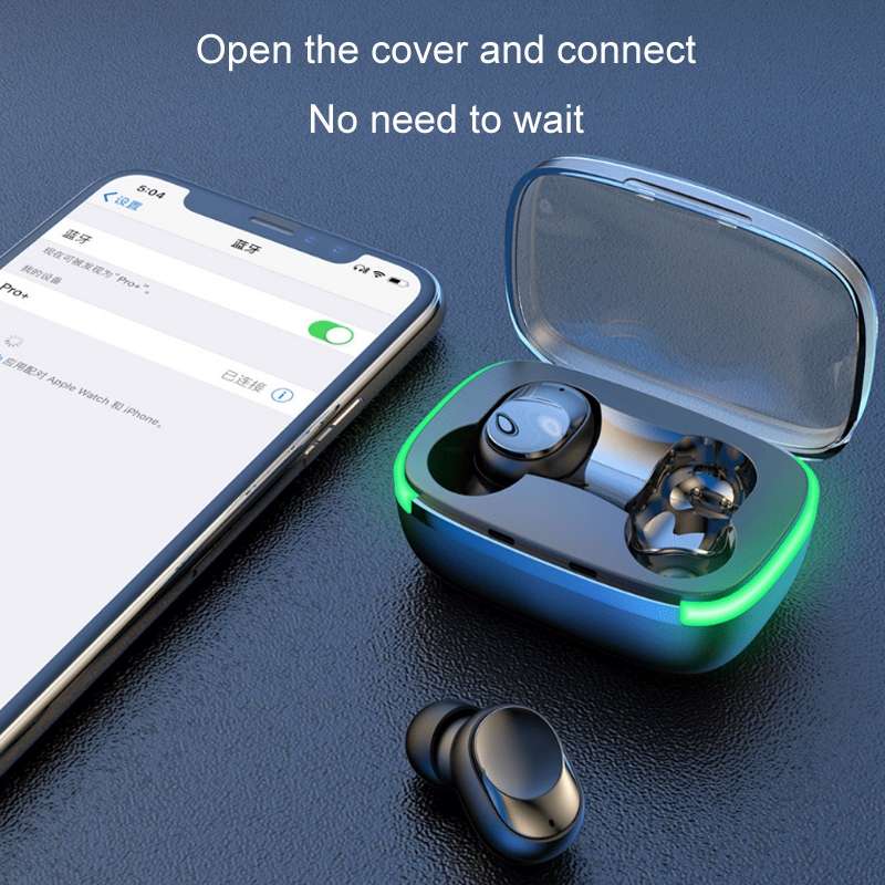 Y60 TWS5.1 Sports Gaming In-Ear Wireless Bluetooth Headphones with Breathing Light