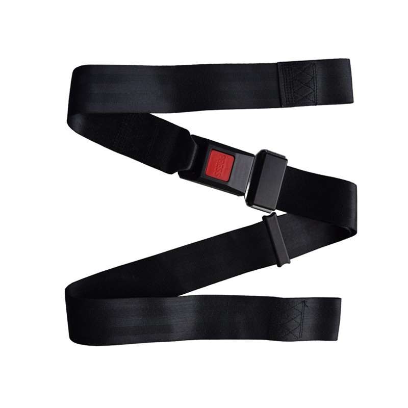 2pcs B7 Free Installation Motorcycle / Stretcher / Electric Wheelchair Seat Belt(Black)