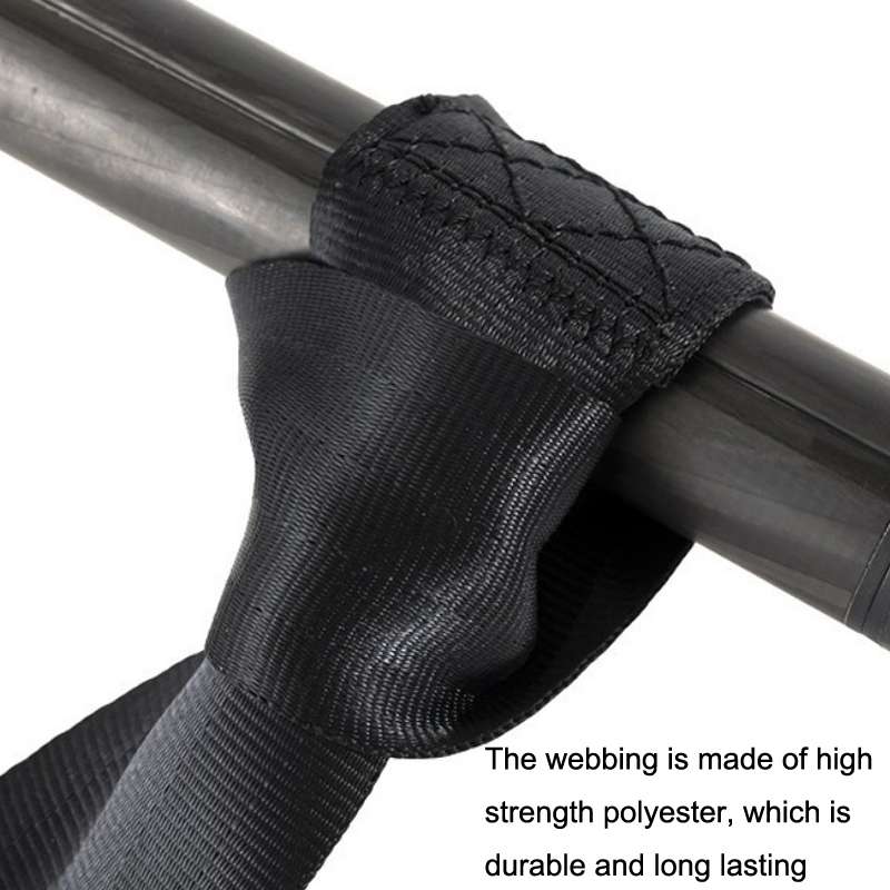 2pcs B7 Free Installation Motorcycle / Stretcher / Electric Wheelchair Seat Belt(Black)