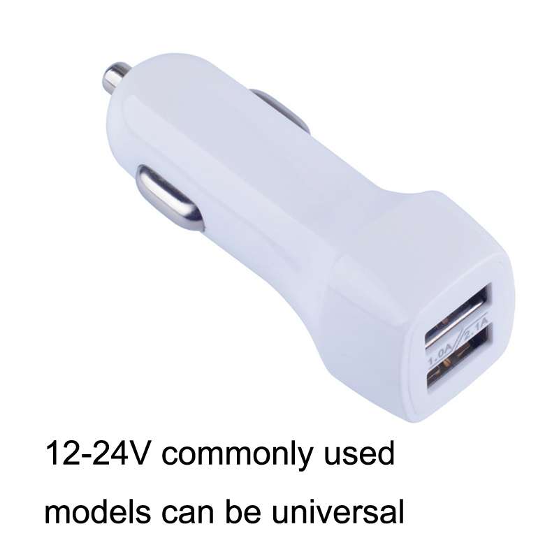 522AL Fast Charging With Cable Car Charging, Output Interface: Micro USB (White)