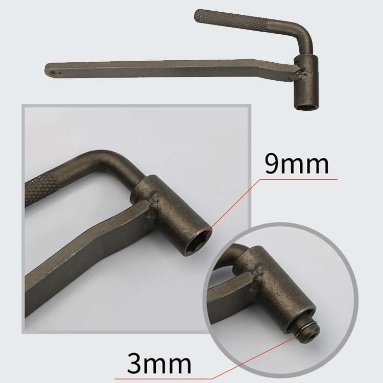 Valve Gongs / Valve Screw Spanner / Motorbike Valve Screw Adjustment Tool(9mm hexagonal / 3mm Square