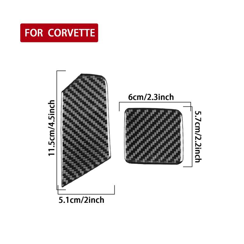 For Chevrolet Corvette C8 2pcs /Set Trailer Hook Sticker(Black)