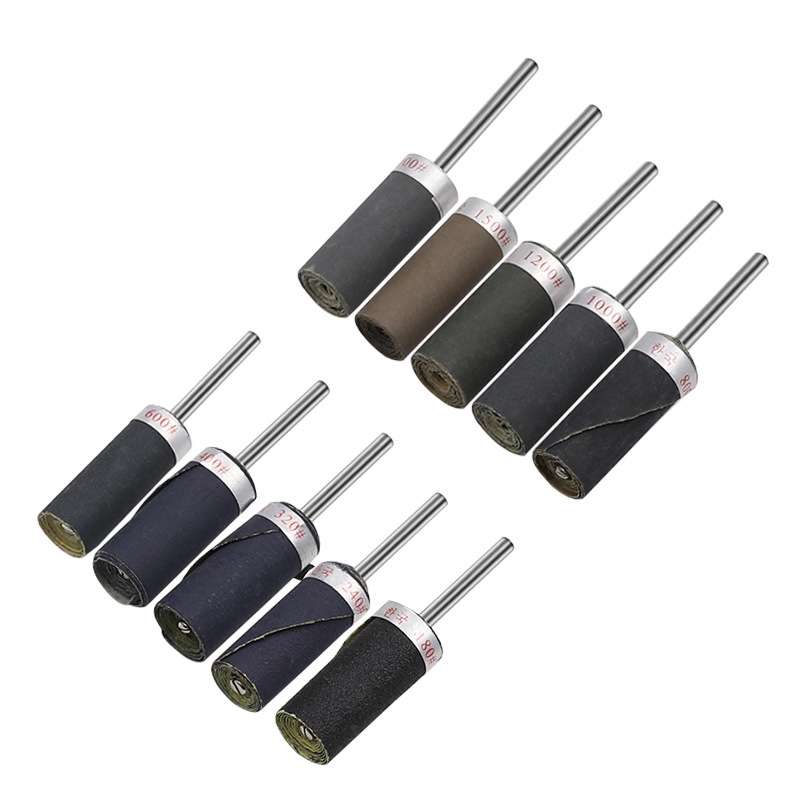 10pcs 3mm Handle Mirror Polishing Paper Stick, Mesh: 1500