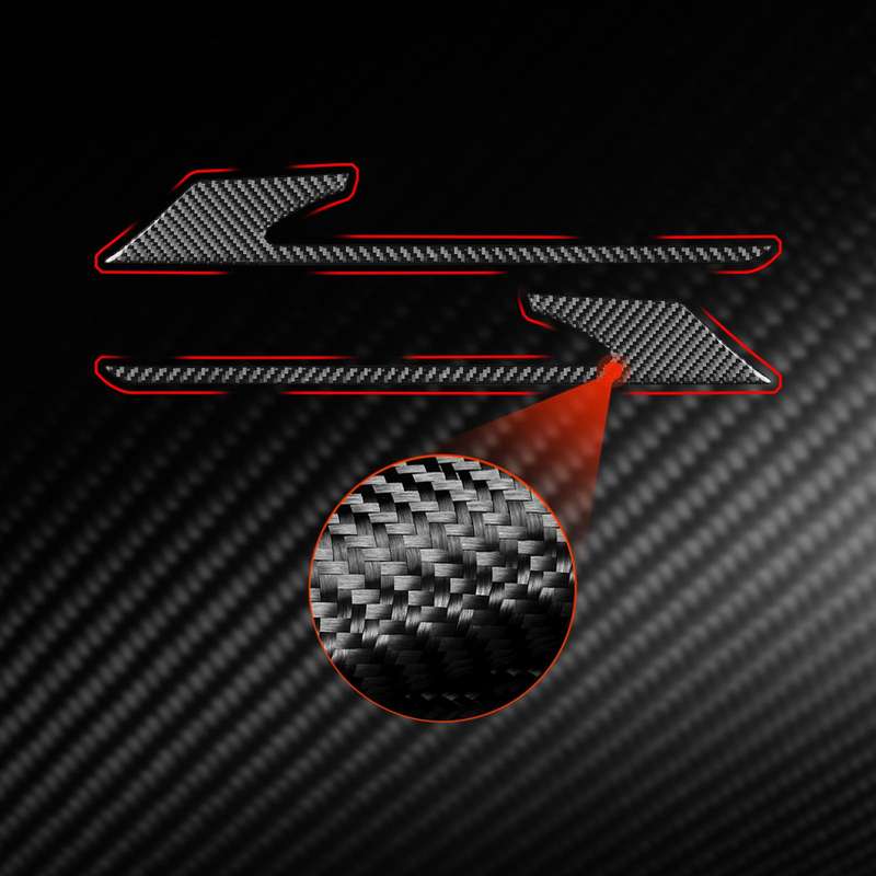 For 2019-2024 BMW 8 Series G14 Left and Right Drive 2pcs /Set Rear Fog Light Eyebrow Sticker(Black)