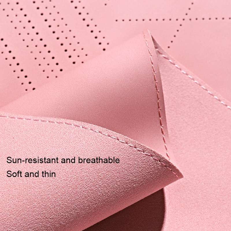 Flip-fur Car Cushion Breathable Ventilation Cushion for Four Seasons, Style: Front Cushion(Pink)