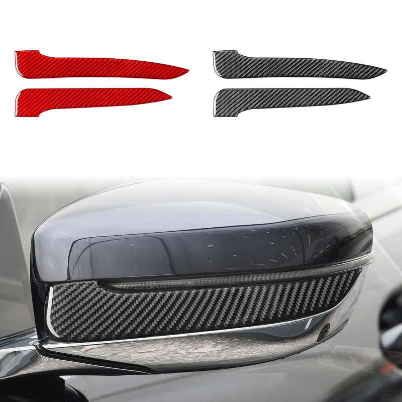 For 2019-2024 BMW 8 Series G14 2pcs /Set Right-hand Drive Rearview Mirror Anti-scratch Strip Sticker
