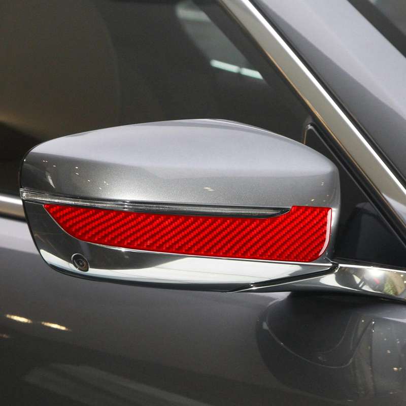 For 2019-2024 BMW 8 Series G14 2pcs /Set Right-hand Drive Rearview Mirror Anti-scratch Strip Sticker