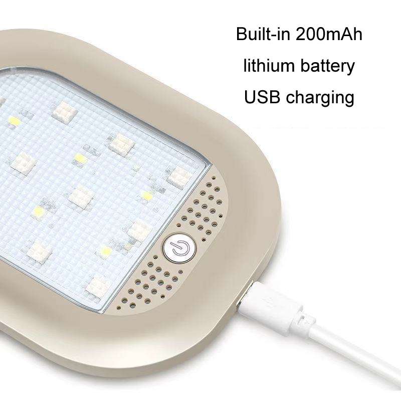 Car Colorful Strong Magnetic LED Lighting Reading Lights(Gray)