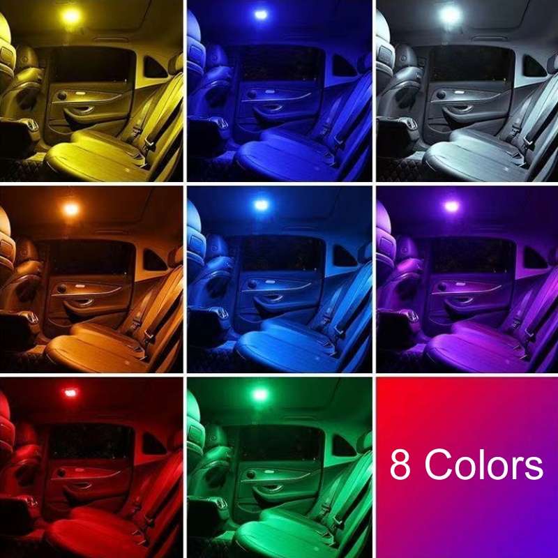 Car Colorful Strong Magnetic LED Lighting Reading Lights(Gray)