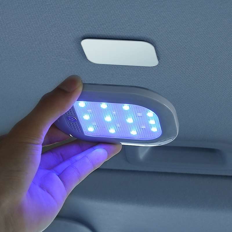Car Colorful Strong Magnetic LED Lighting Reading Lights(Gray)